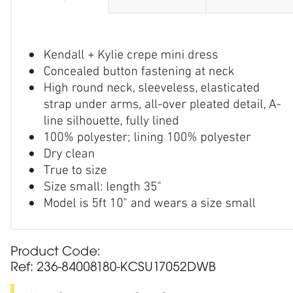 NWT Kendall & Kylie Crepe Pleated Minidress Red S - Picture 12 of 14